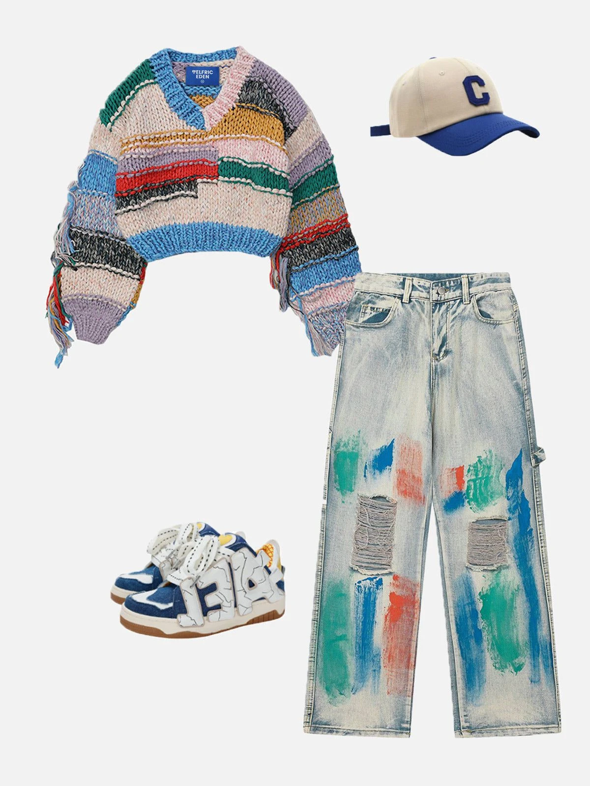 Aelfric Eden Irregularity Stripe Tassel Sweater 7 Aelfric Eden Irregularity Stripe Tassel Sweater - Image 5