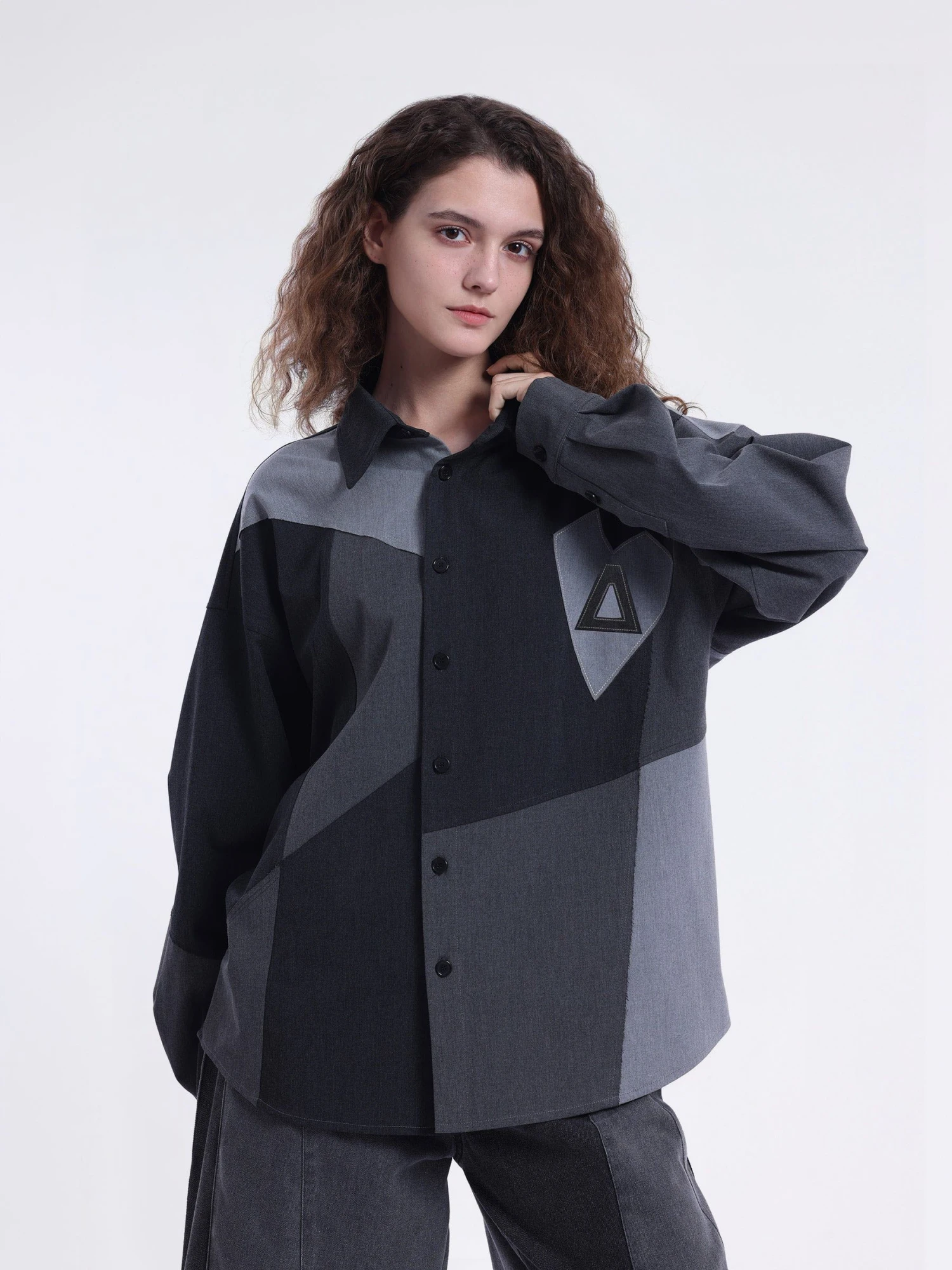 Aelfric Eden Geometry Patchwork Long Sleeve Shirt<font Color="#00249C"><br>S/S 24 The Dreamers</font> 5 Aelfric Eden Geometry Patchwork Long Sleeve Shirt<font Color="#00249C"><br>S/S 24 The Dreamers</font> - Image 3