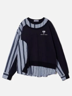 City Of Love Irregular Stripe Sweatshirt