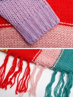 Aelfric Eden Irregular Colorful Patchwork Wool Blend Sweater -Aelfric Eden Shop 03 ba9b0621 c975 4467 a58a f2a40e433341