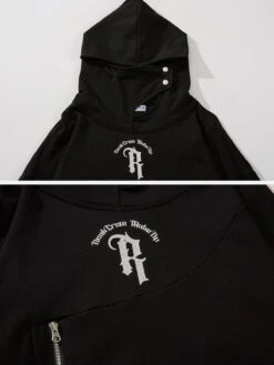 Aelfric Eden Patchwork Embroidery Hoodie -Aelfric Eden Shop 055