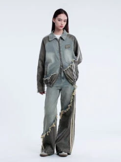 Aelfric Eden Patchwork Distressed Faux Leather Coat -Aelfric Eden Shop 092715101 c4d9b3d5 8d17 4e6a baa5 90ccff885fac