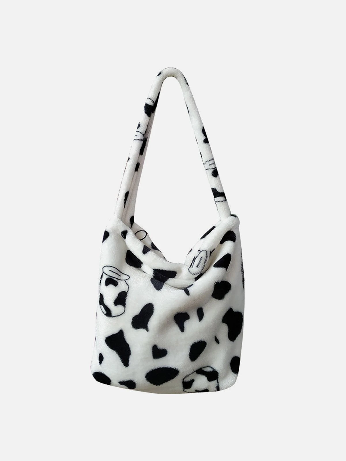 Cute Cow Pattern Sherpa Shoulder Bag 3 Cute Cow Pattern Sherpa Shoulder Bag