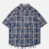 Aelfric Eden Tie Dye Plaid Short Sleeve Shirt -Aelfric Eden Shop 1 13fc0379 4855 4fae 8e29 07ba6316013d