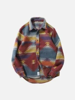 Aelfric Eden Tie Dye Plaid Long Sleeve Shirt