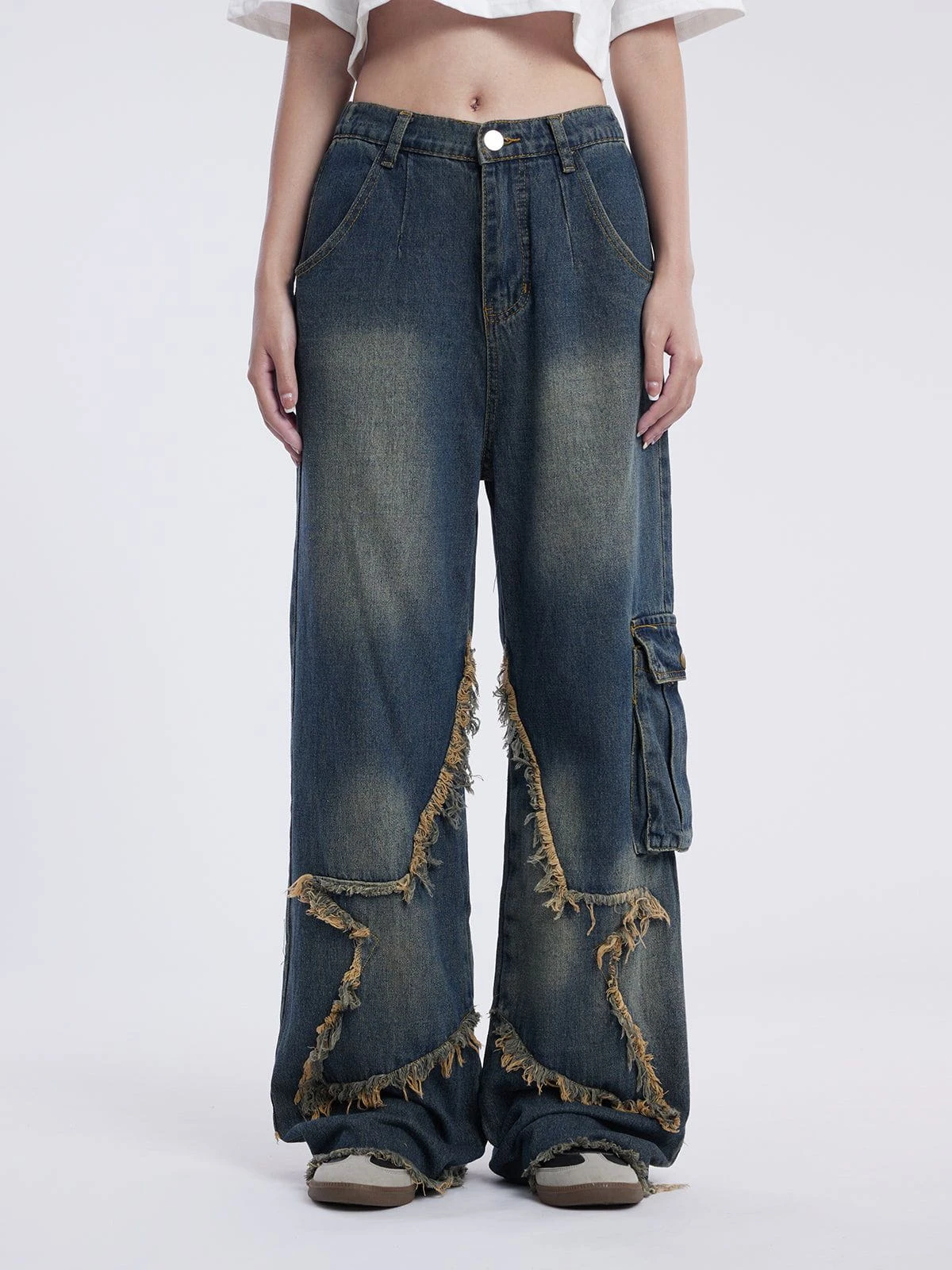 Aelfric Eden Basic Star Fringe Loose Jeans 5 Aelfric Eden Basic Star Fringe Loose Jeans - Image 3