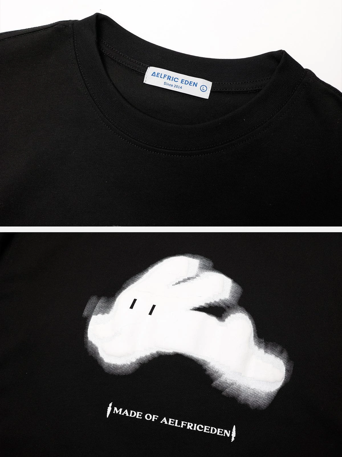 Aelfric Eden Cute Rabbit Foam Print Tee 6 Aelfric Eden Cute Rabbit Foam Print Tee - Image 4