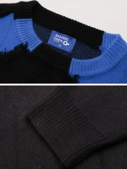 City Of Love Color Blocking Distressed Sweater 16 City Of Love Color Blocking Distressed Sweater -Aelfric Eden Shop 2 3
