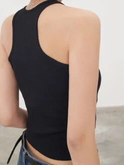 Metal Accessories Solid Tank Top -Aelfric Eden Shop 2KGZ595046 SolidColorSlimFishTailSkirt 5