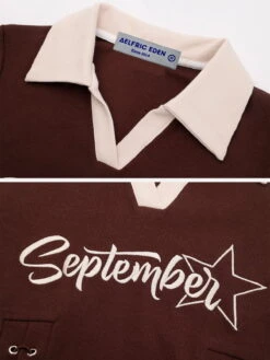 Embroidery Side Drawstring Fold-over Star Shirt -Aelfric Eden Shop 2 192f7384 88d0 4952 85ca 38ad03c3ca30