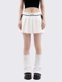 Color Blocking Drawstring Pleated Skirt 15 Color Blocking Drawstring Pleated Skirt -Aelfric Eden Shop 2 237a7048 b559 48b0 a456 dd80f1359c34