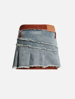 Fringe Washed Denim Skirts<font Color="#00249C"><br>S/S 24 The Dreamers</font> -Aelfric Eden Shop 2 2bb2ae02 b277 4ec3 9c37 70a5e9c38016