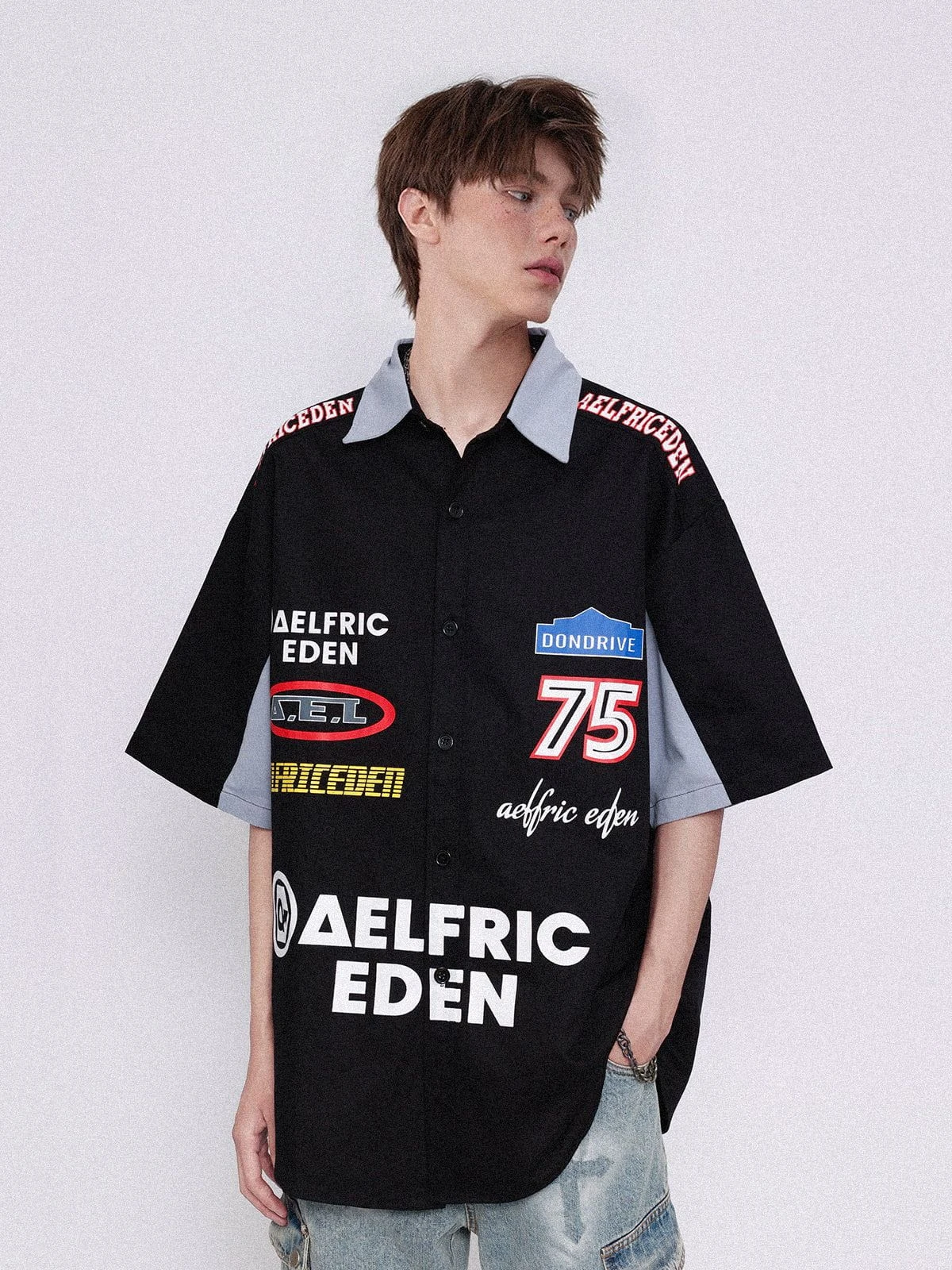 Aelfric Eden Lapel Racing Short Sleeve Shirt 4 Aelfric Eden Lapel Racing Short Sleeve Shirt - Image 2