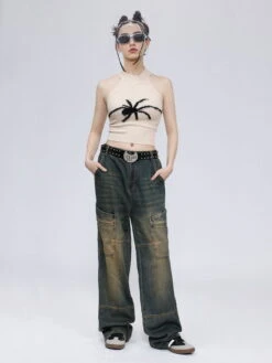 Spider Embroidery Knit Cami Top -Aelfric Eden Shop 2 d8cd95cb 32cc 4468 977f f6979132bb96