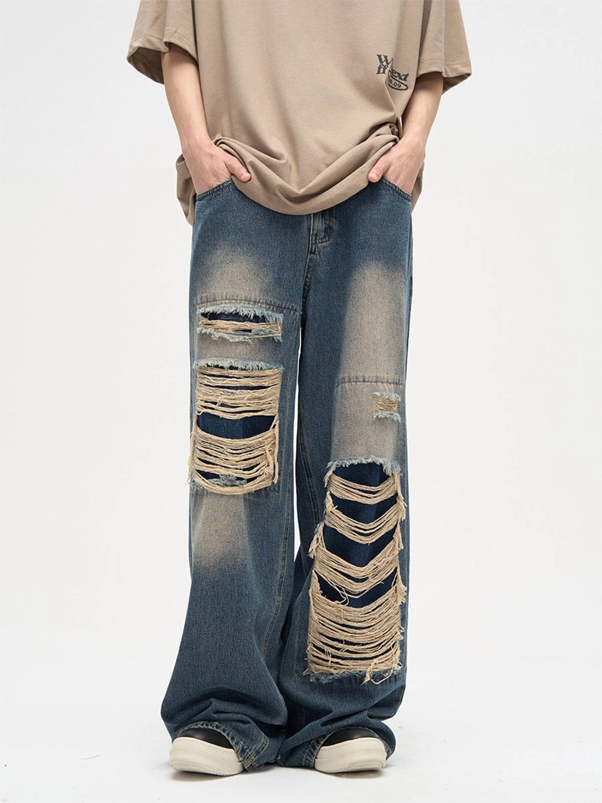 Aelfric Eden Distressed Design Loose Jeans@katttrod 5 Aelfric Eden Distressed Design Loose Jeans@katttrod - Image 3