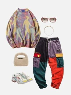 Aelfric Eden Neon Color Block Knit Sweater -Aelfric Eden Shop 387c5b07 d71c 4bf3 af4f b5bcae87464f