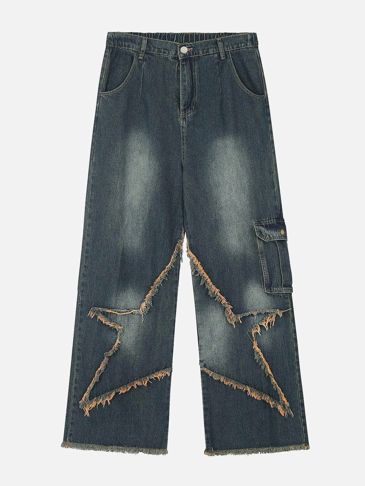 Aelfric Eden Basic Star Fringe Loose Jeans 4 Aelfric Eden Basic Star Fringe Loose Jeans - Image 2