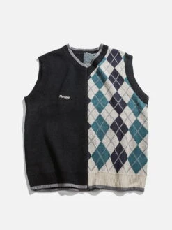 Aelfric Eden Stitching Diamond Pattern Sweater Vest -Aelfric Eden Shop 3 1f4cbf2f 582d 45d3 8b9c b1130b02dea7