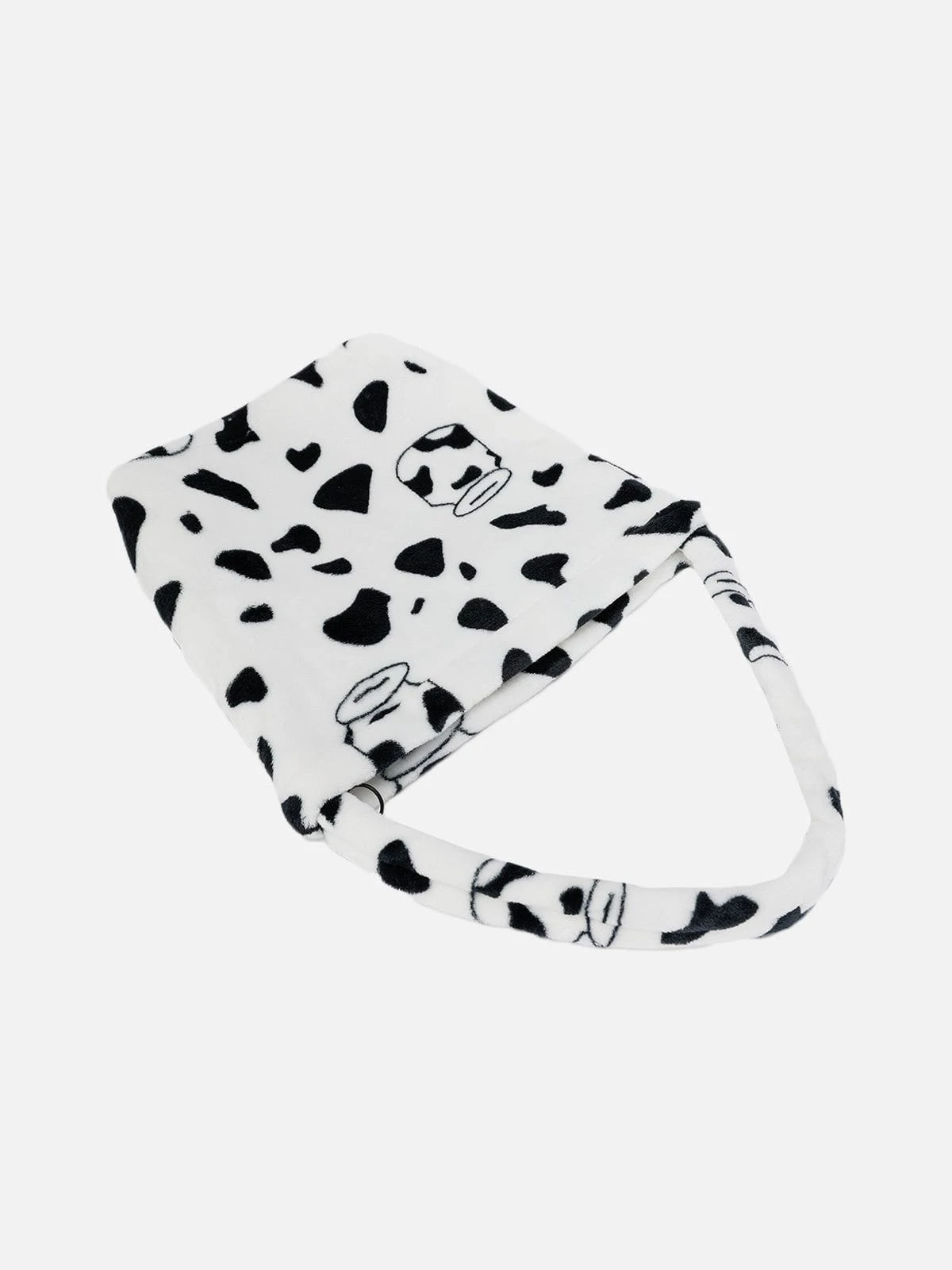 Cute Cow Pattern Sherpa Shoulder Bag 5 Cute Cow Pattern Sherpa Shoulder Bag - Image 3