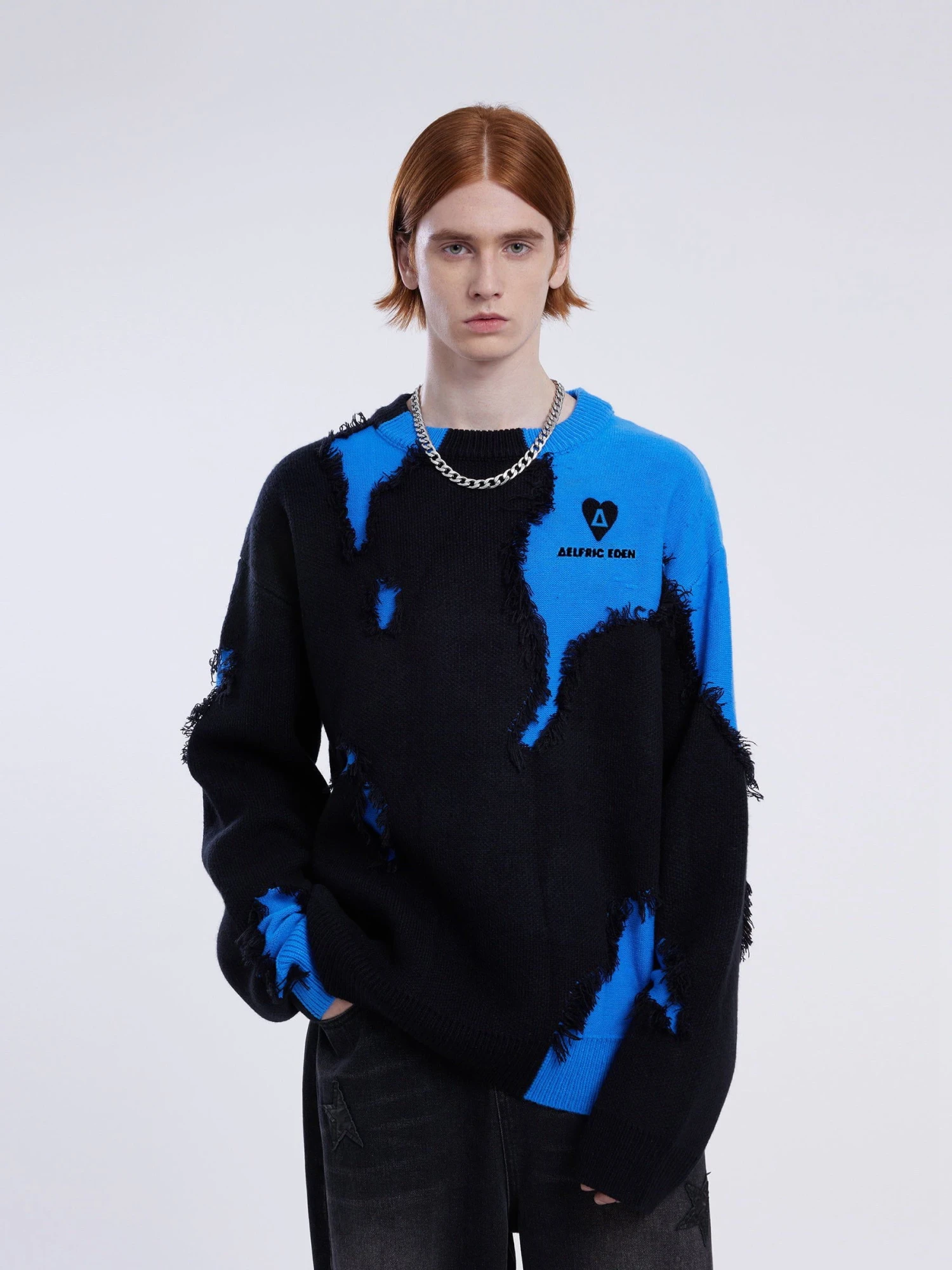 City Of Love Color Blocking Distressed Sweater 7 City Of Love Color Blocking Distressed Sweater - Image 5