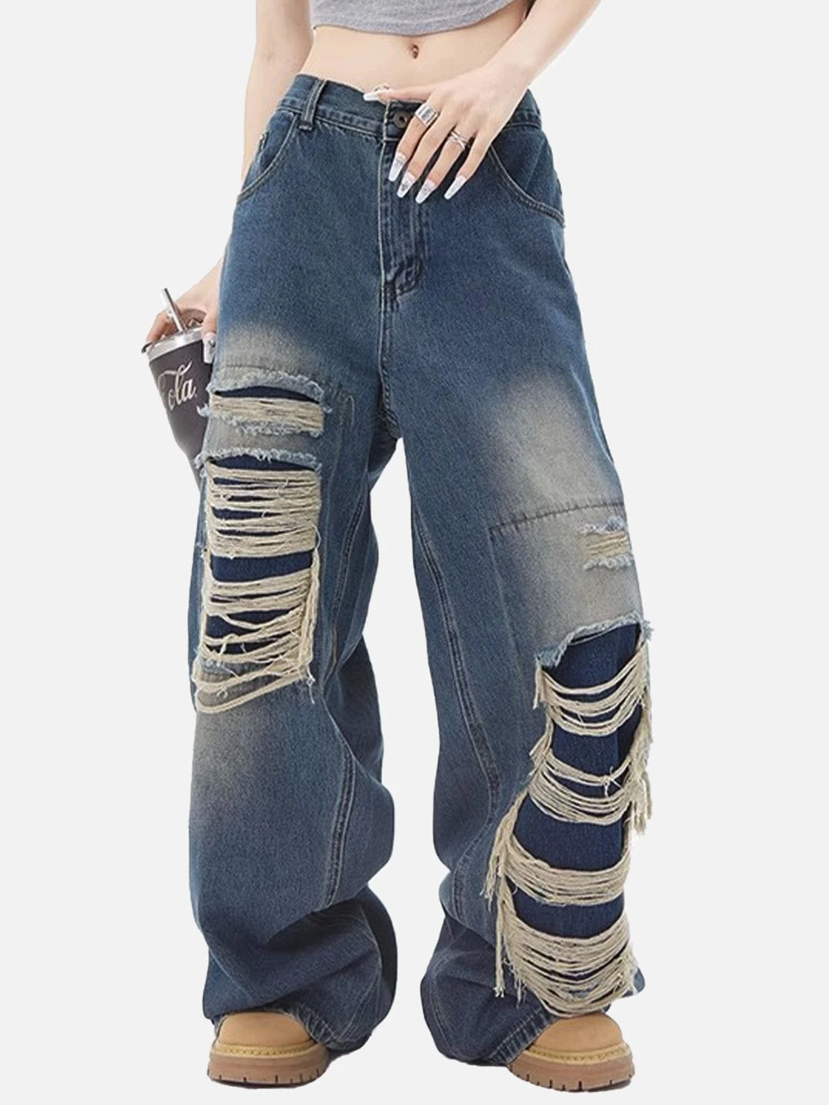 Aelfric Eden Distressed Design Loose Jeans@katttrod 3 Aelfric Eden Distressed Design Loose Jeans@katttrod