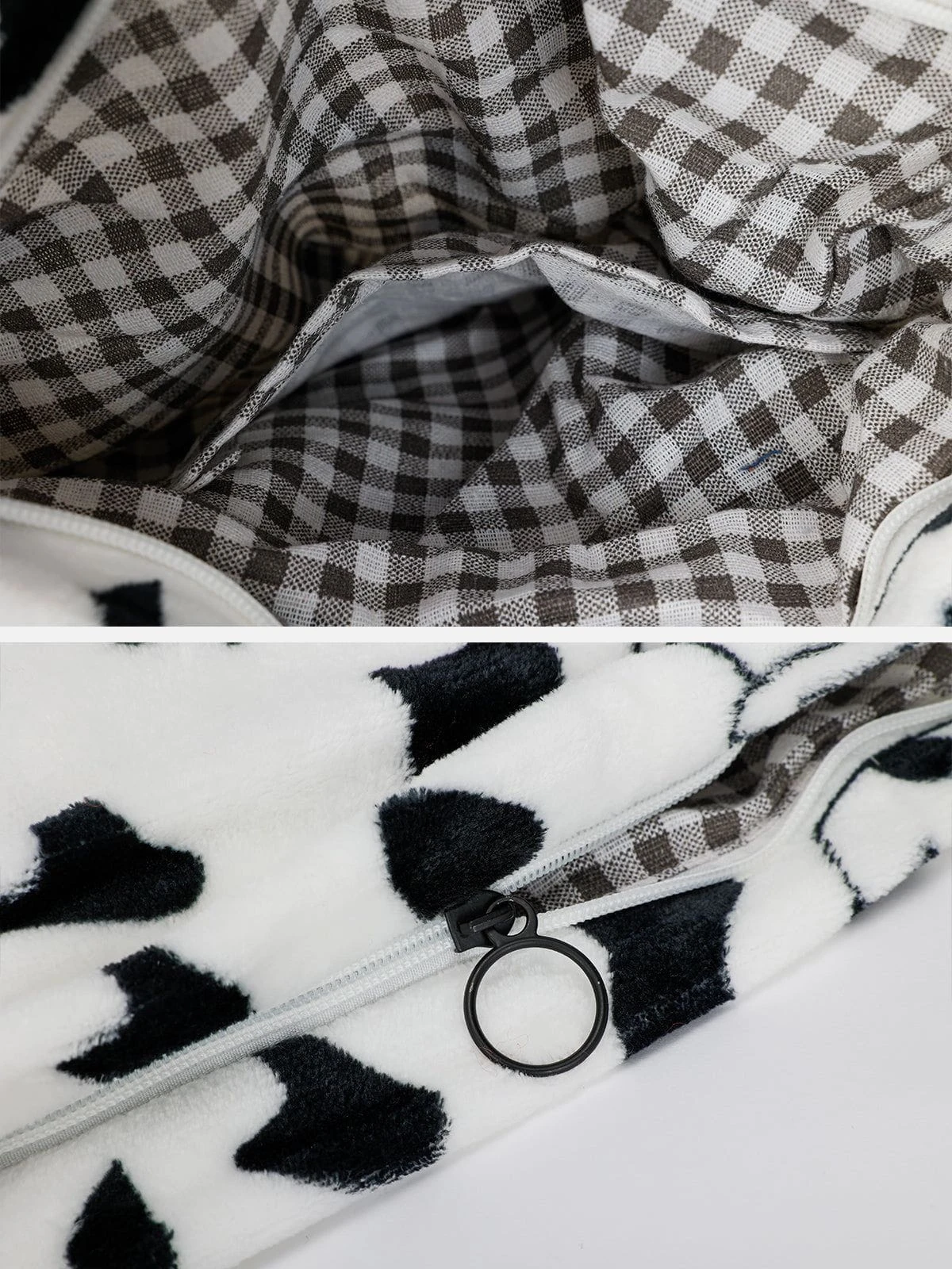 Cute Cow Pattern Sherpa Shoulder Bag 4 Cute Cow Pattern Sherpa Shoulder Bag - Image 2