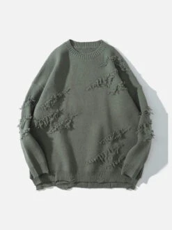 Aelfric Eden "Rwoiut" Fringed Design Sweater
