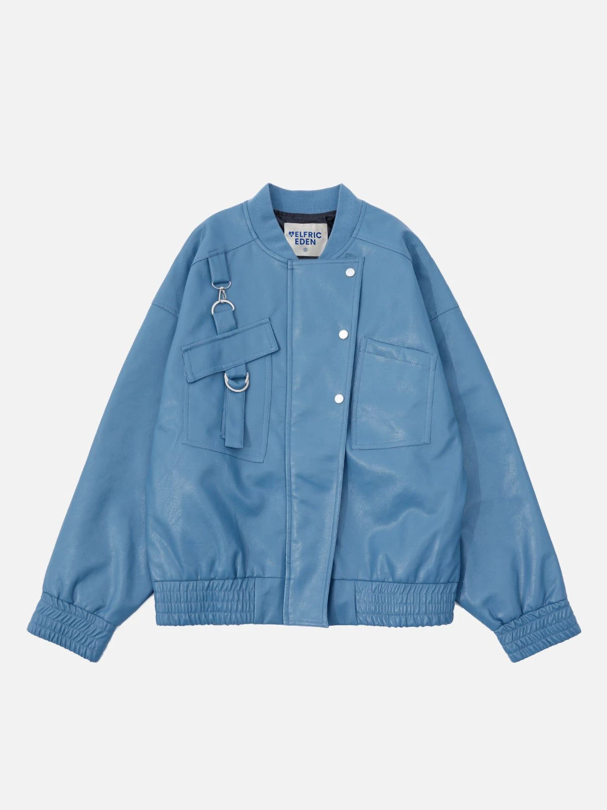 Aelfric Eden Racer Faux Leather Bomber Jacket