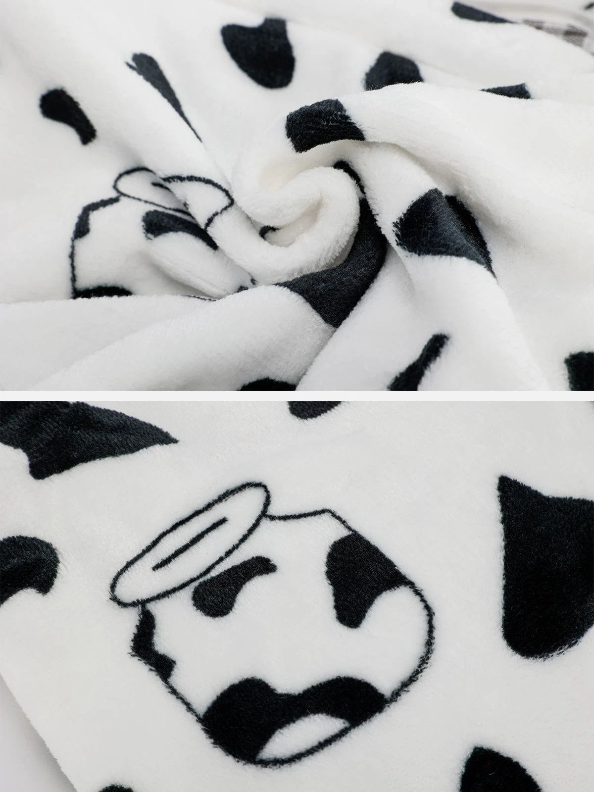 Cute Cow Pattern Sherpa Shoulder Bag 6 Cute Cow Pattern Sherpa Shoulder Bag - Image 4