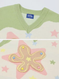 Aelfric Eden Flower Applique Jacquard Sweater Vest -Aelfric Eden Shop 5 d5369fef 9fa3 4493 bdbe 874cf0d33087