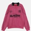 Aelfric Eden Letter Print Polo Sweatshirt -Aelfric Eden Shop 5 dbd62b6d 51d8 4cb5 9ff2 dc5d1087a6be