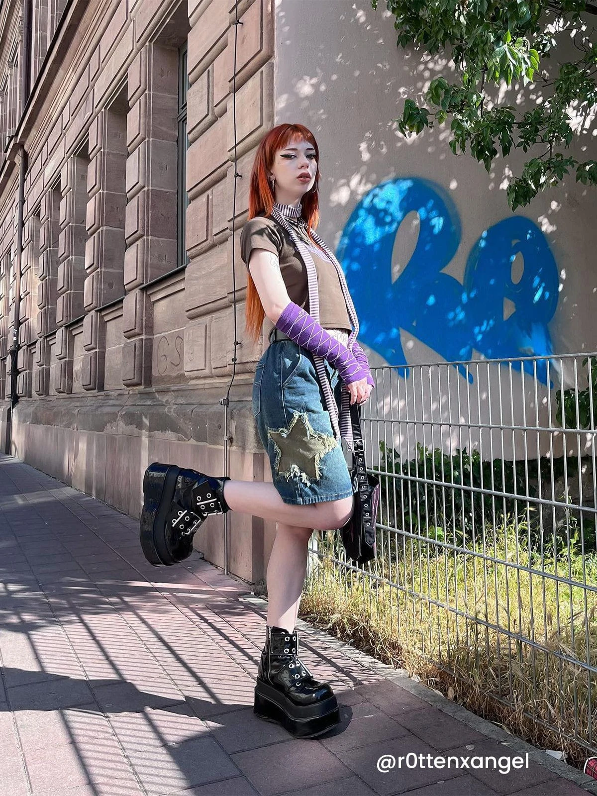 Aelfric Eden Star Tassel Patch Gradient Jorts 5 Aelfric Eden Star Tassel Patch Gradient Jorts - Image 3