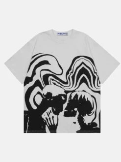 Aelfric Eden Skeleton Elements Hug Kiss Print Tee