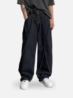 Aelfric Eden Patchwork Folds Loose Jeans