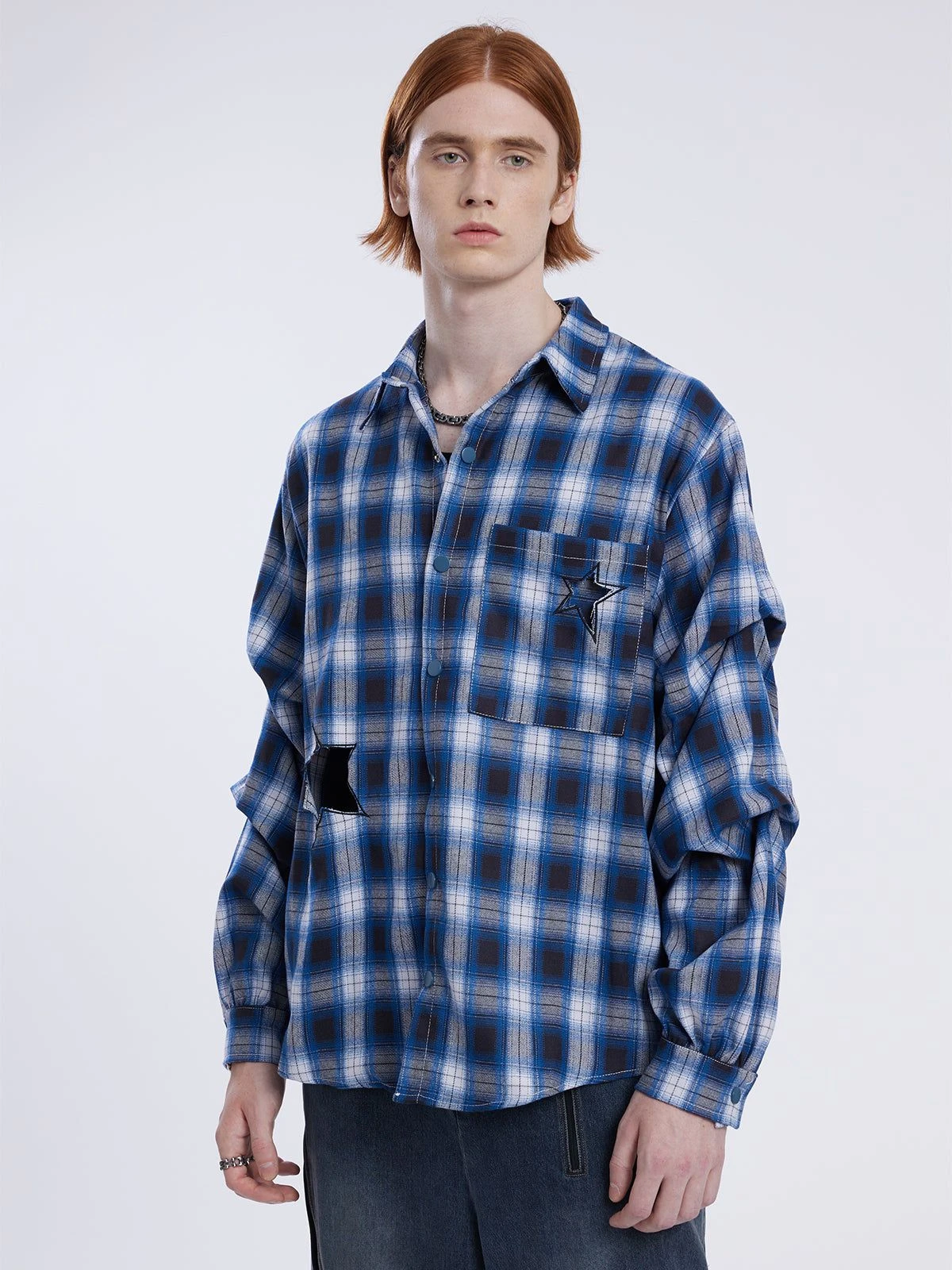 Aelfric Eden Stars Plaid Long Sleeve Shirt 3 Aelfric Eden Stars Plaid Long Sleeve Shirt