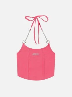 "Heart Decision" Chain Strap Cami Top