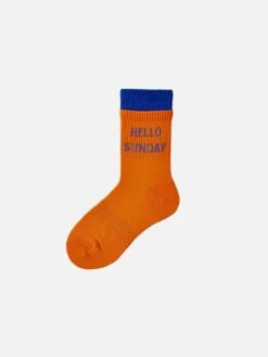 "HELLO SUNDAY" Socks -Aelfric Eden Shop 90072320221216150858639c198a0019b