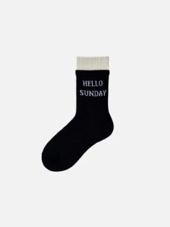 "HELLO SUNDAY" Socks -Aelfric Eden Shop 90072320221216150858639c198a520b5