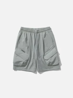 Aelfric Eden Multiple Pockets Solid Drawstring Shorts
