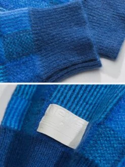 Aelfric Eden 3D Embroidery Plaid Sweater -Aelfric Eden Shop 9007232023052615213864705e02a4e02