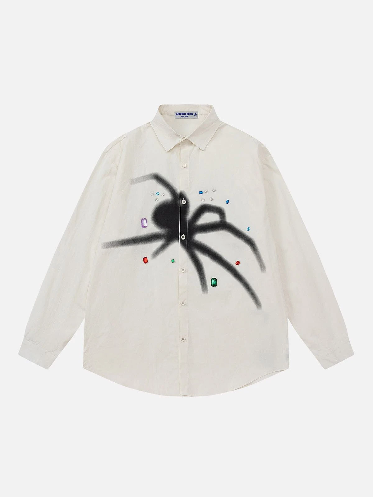 Aelfric Eden Rhinestone Applique Spider Long Sleeve Shirt 3 Aelfric Eden Rhinestone Applique Spider Long Sleeve Shirt