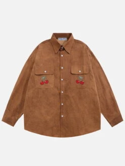 Aelfric Eden Embroidery Cherry Long Sleeve Shirt