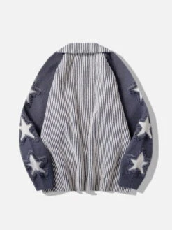 Aelfric Eden Stripe Star Jacquard Cardigan -Aelfric Eden Shop 9007232023090915484764fc235f0e0ac