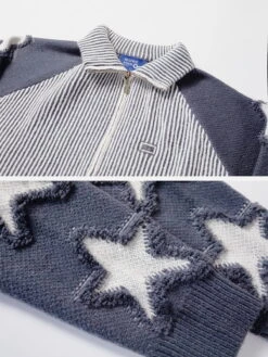 Aelfric Eden Stripe Star Jacquard Cardigan -Aelfric Eden Shop 9007232023090915484764fc235f81c89