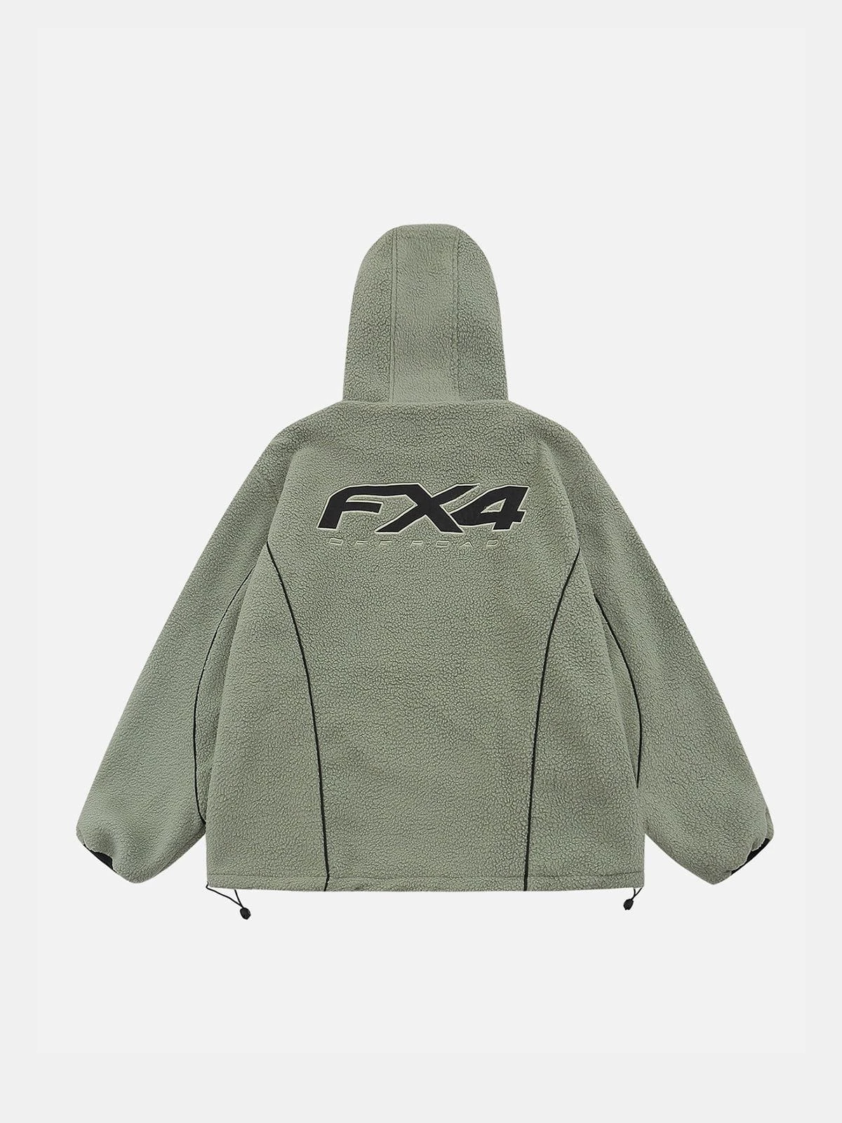 Aelfric Eden Embroidery Star Hooded Sherpa Jacket 5 Aelfric Eden Embroidery Star Hooded Sherpa Jacket - Image 3