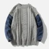 Aelfric Eden Vintage Denim Patchwork Sweater -Aelfric Eden Shop 9007232023102116362165338d8519cbc