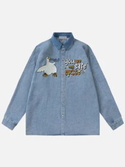 Aelfric Eden Embroidery Duck Long Sleeve Shirt
