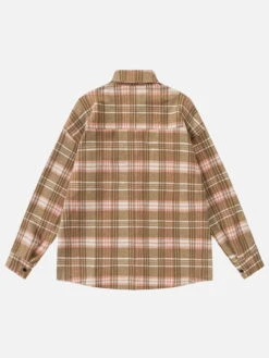 Aelfric Eden Plaid Long Sleeve Shirt -Aelfric Eden Shop 90072320231108172748654b549463faa