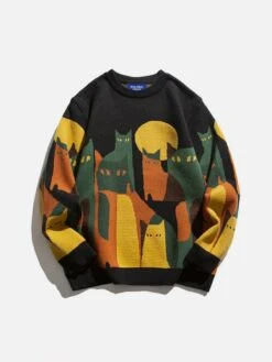 Aelfric Eden Color Blocking Cat Sweater