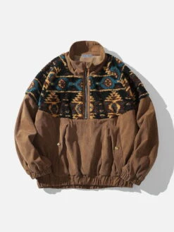 Aelfric Eden Ethnic Style Corduroy Sweatshirt